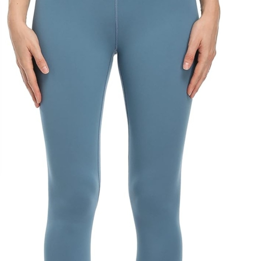 Blue High-Waisted Athletic Leggings